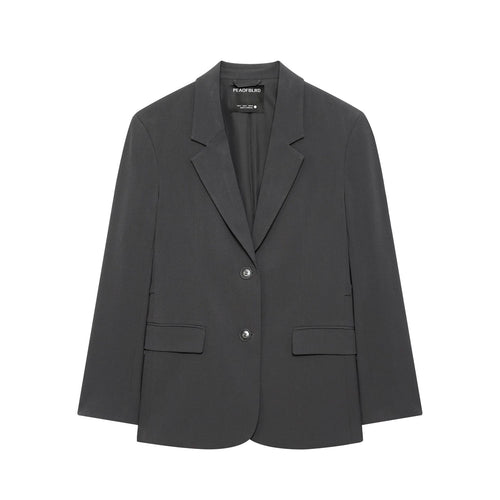 Damen nan modernes Relax-Blazer mit strukturlosem Fall, Reverskragen und Pattentaschen Echo Archiv