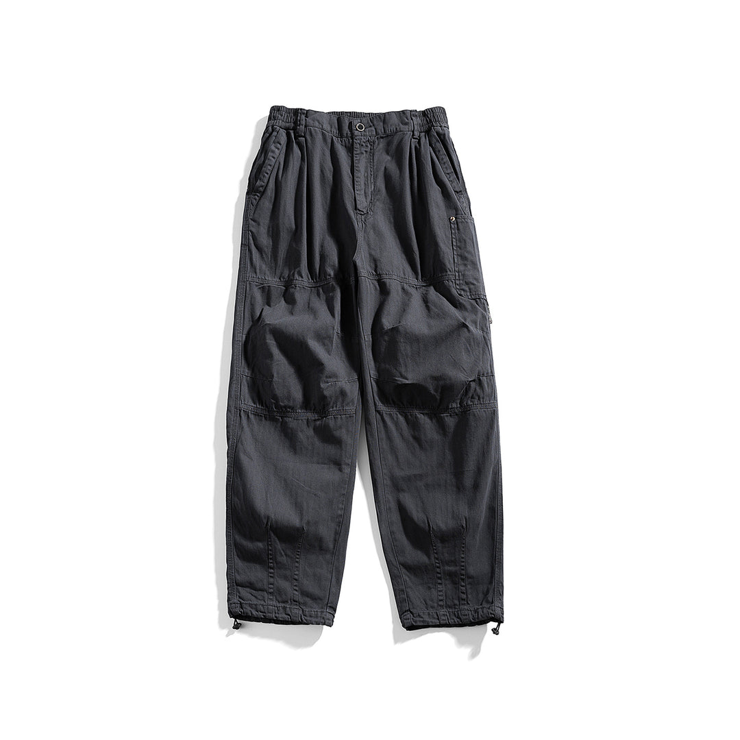 Herren relaxed Utility-Hose mit elastischem Bund, verstärkten Knien und Kordelabschluss Echo Archiv
