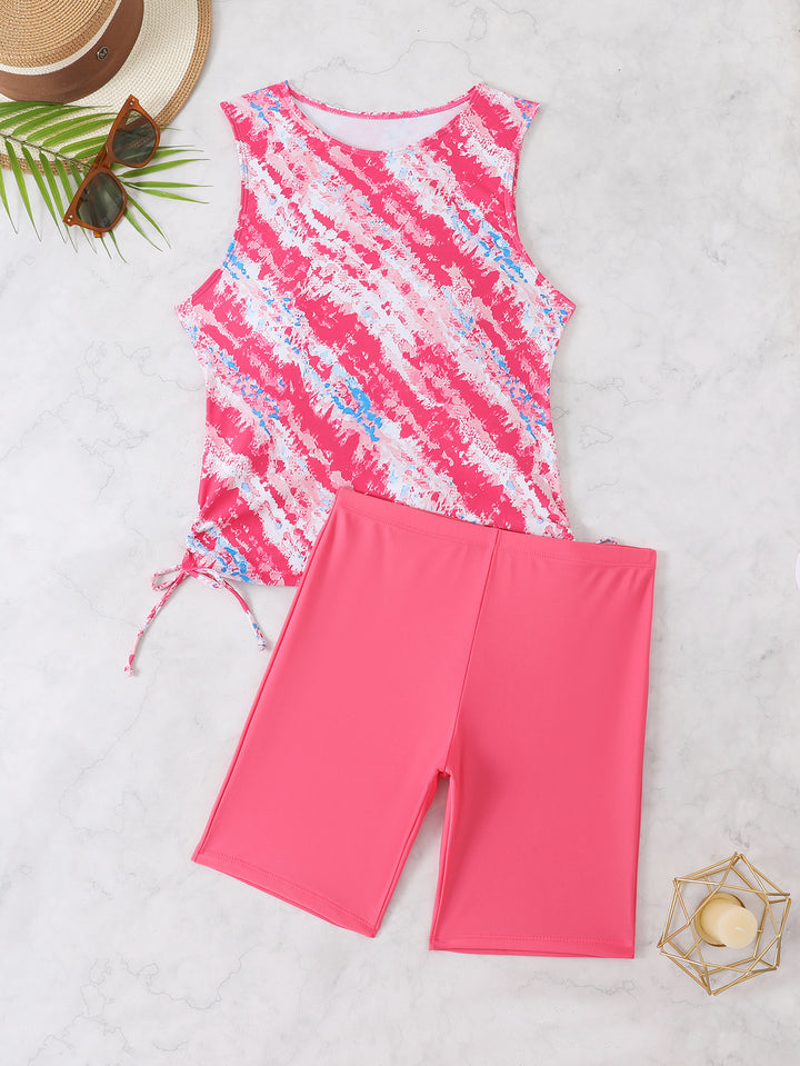 Damen Modischer Sport-Badeanzug mit Shorts Echo Archiv