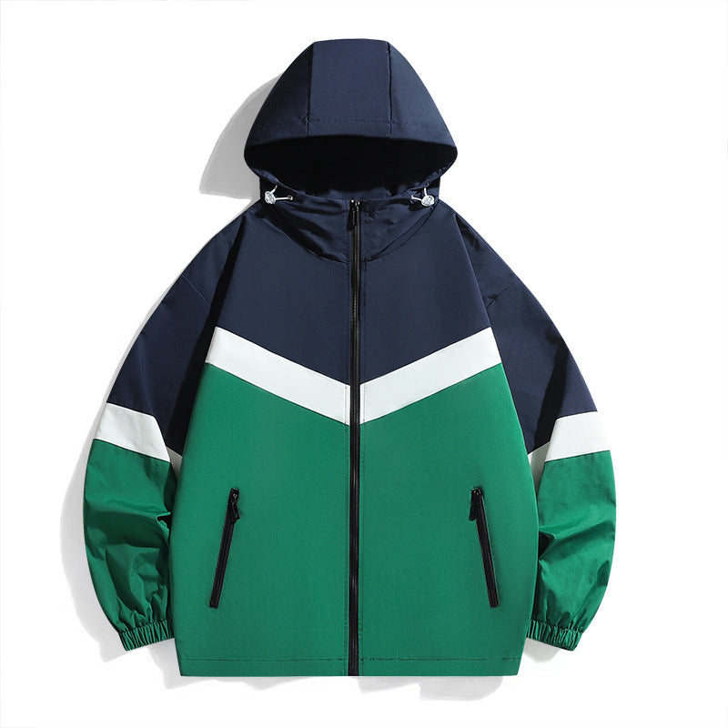 Herren Funktionale Windbreakerjacke mit hohem Kragen Echo Archiv