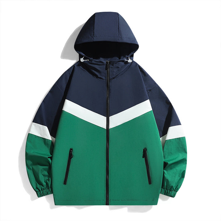 Herren Funktionale Windbreakerjacke mit hohem Kragen Echo Archiv