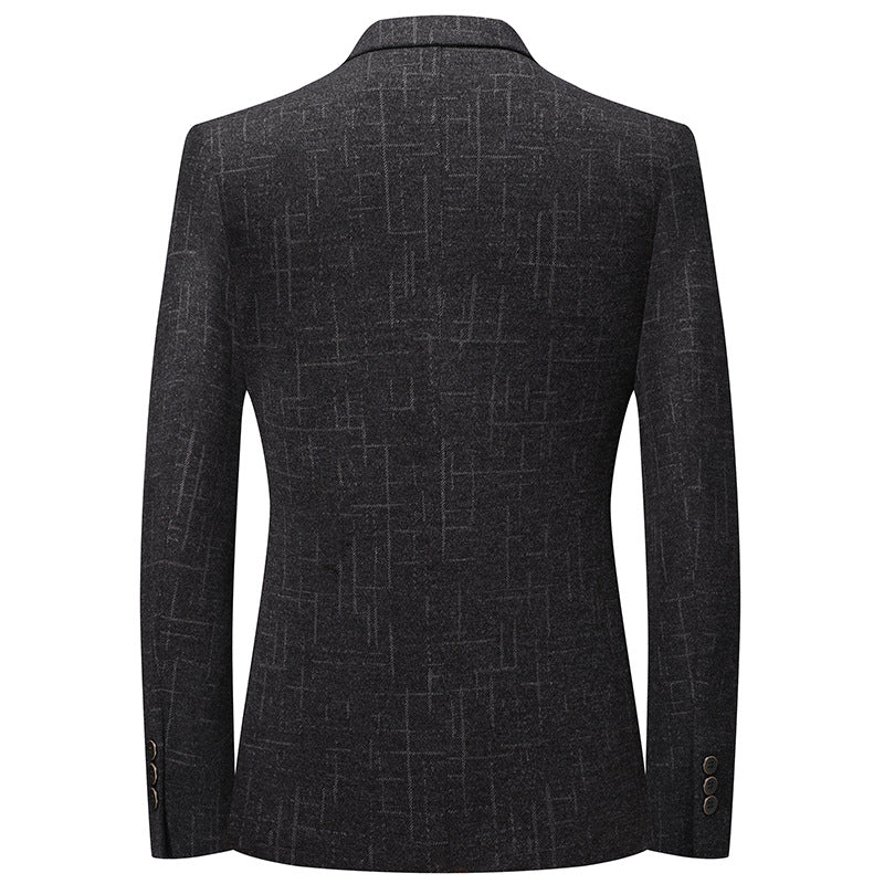 Herren eleganter Slim-Fit Blazer mit strukturiertem Gewebe Echoarchiv