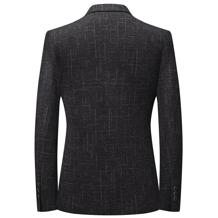Herren eleganter Slim-Fit Blazer mit strukturiertem Gewebe Echoarchiv