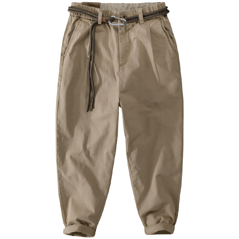 Herren Kordelbund-Tapered-Hose aus Baumwollmix mit elastischem Bund und konischem Bein Echoarchiv