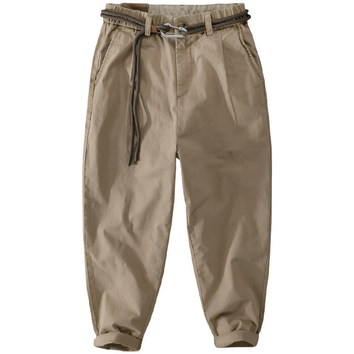 Herren Kordelbund-Tapered-Hose aus Baumwollmix mit elastischem Bund und konischem Bein Echoarchiv