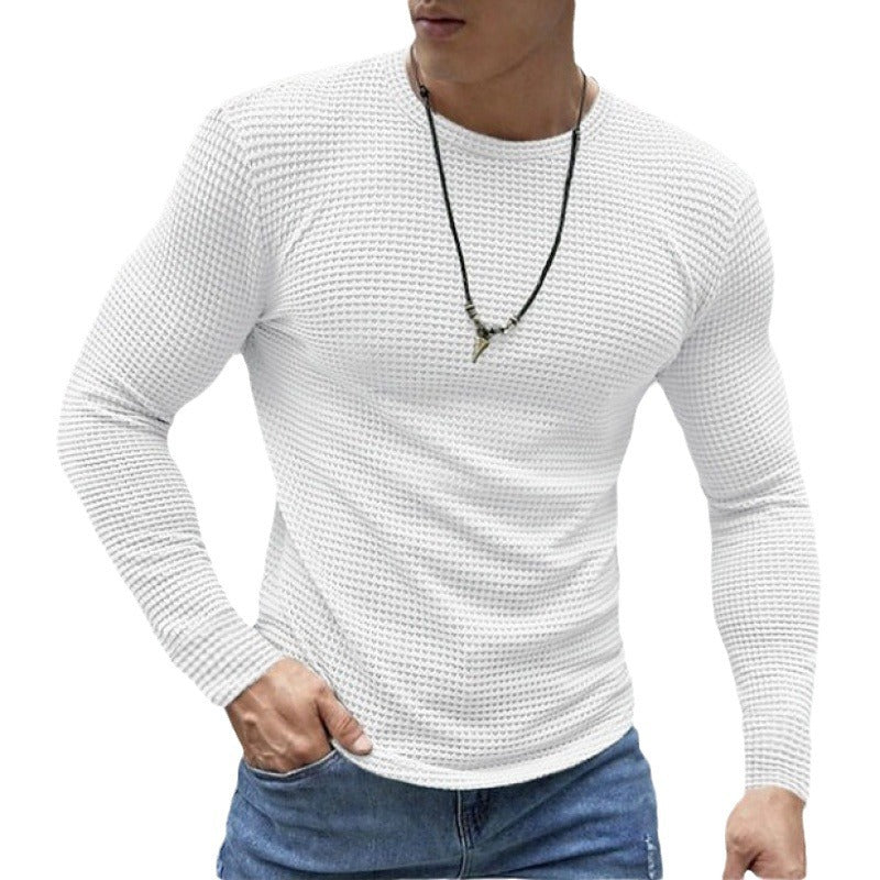 Herren Langarmshirt aus strukturiertem Stoff Echoarchiv