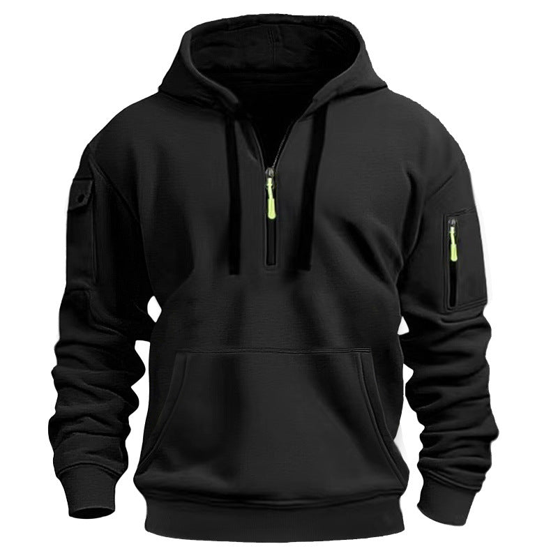 Herren Kapuzenpullover mit praktischem Reißverschluss und seitlichen Taschen Echoarchiv