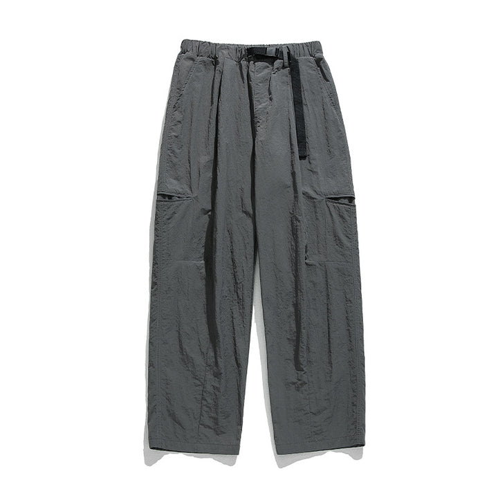 Unisex Weite technische Nylon-Freizeithose mit elastischem Bund und integriertem Webgurt Echo Archiv