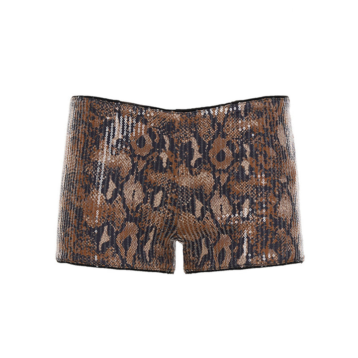 Damen Funkelndes Top und Shorts Set Echo Archiv