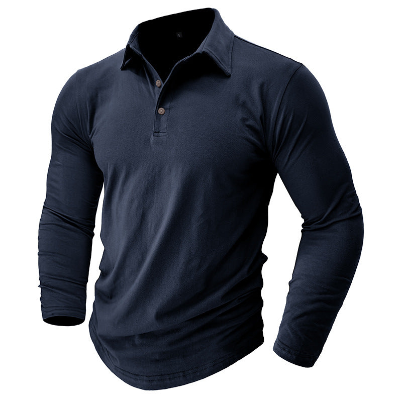 Herren Langarm Poloshirt mit hochwertiger Baumwolle und elegantem Schnitt Echoarchiv