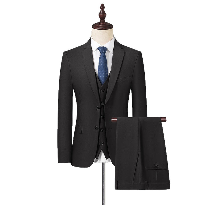 Herren Schlankes Einreihiges Business-Sakko mit Zwei-Knopf-Silhouette Echoarchiv