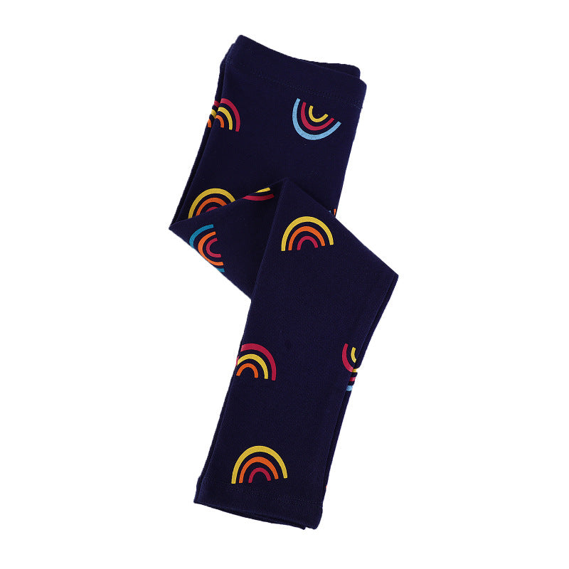 Mädchen Leggings mit buntem Regenbogenmotiv Echo Archiv