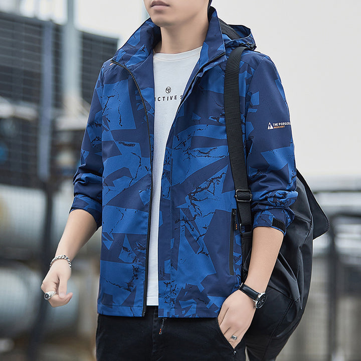 Herren Atmungsaktive Sportjacke mit Kapuze Echoarchiv