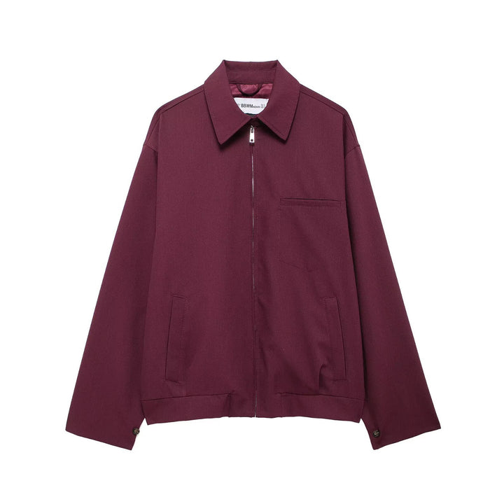 Damen Oversized Blouson mit Reißverschluss, Hemdkragen und Eingrifftaschen Echo Archiv