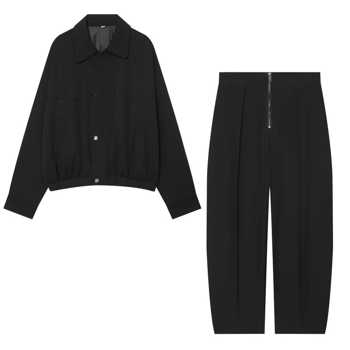 Damen Kurzgeschnittene Utility Blousonjacke mit Tunnelzugbund und aufgesetzten Eingrifftaschen Echo Archiv