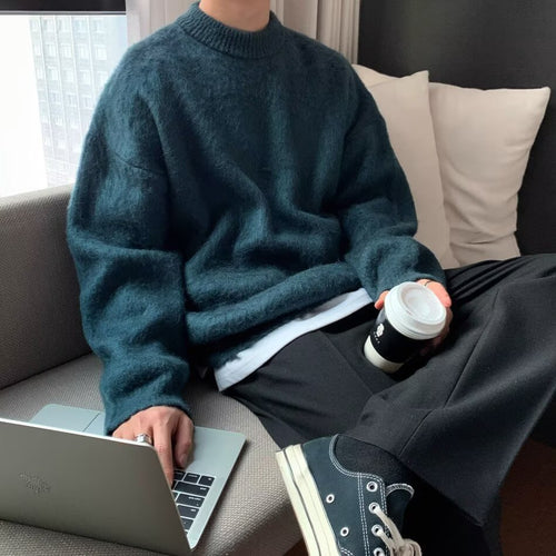 Herren Bequemer Strickpullover Echoarchiv