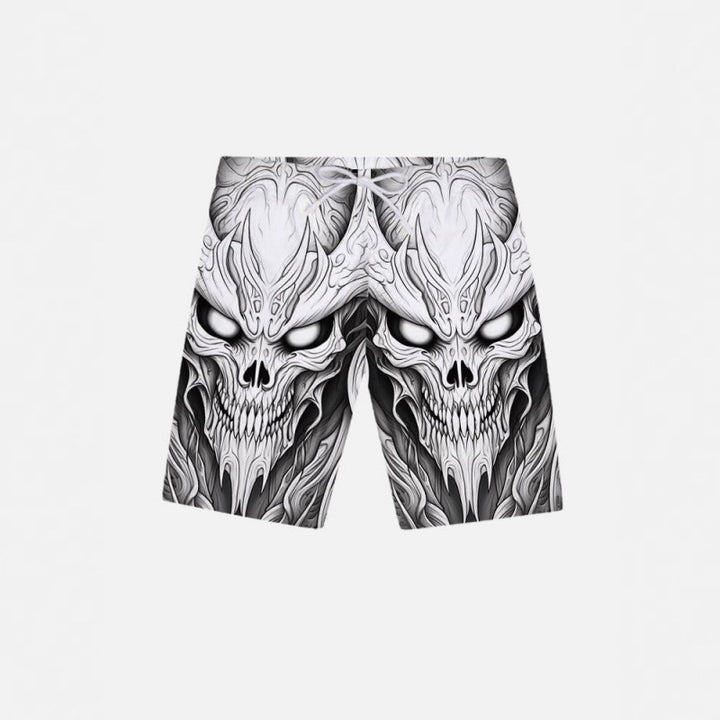 Herren Grafik Psychedelischer Druck Badehose Echoarchiv