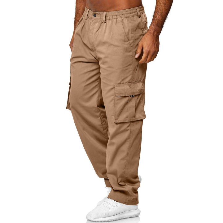 Herren Cargo-Hose mit multifunktionalen Taschen und elastischem Bund Echoarchiv