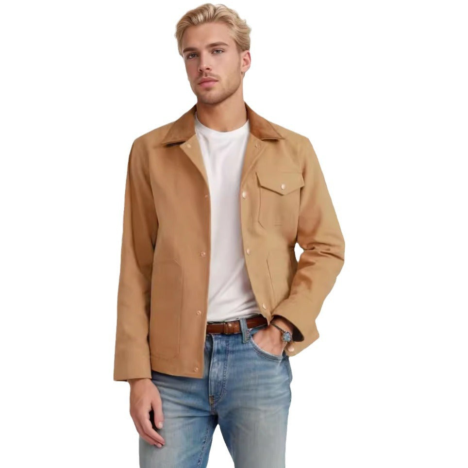 Herren vielseitige Baumwolljacke mit praktischen Taschen Echoarchiv