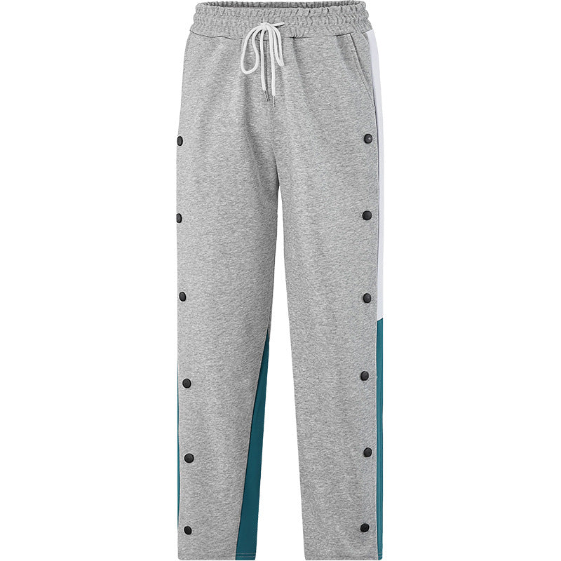Herren Sportliche Freizeithose mit Knöpfen und elastischem Bund Echo Archiv