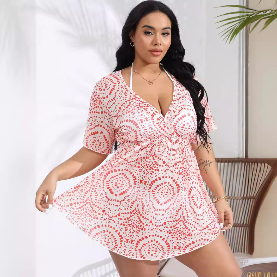 Damen Strandkleid mit stilvollem Wickeldesign Echo Archiv