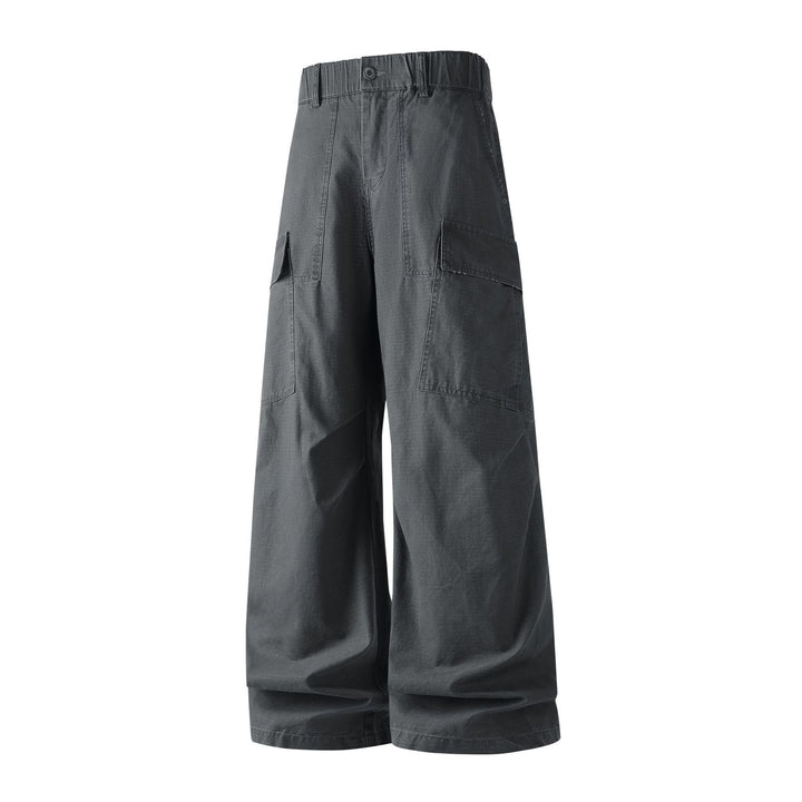 Damen Weite Cropped Cargo‑Hose mit elastischem Bund und aufgesetzten Taschen Echo Archiv