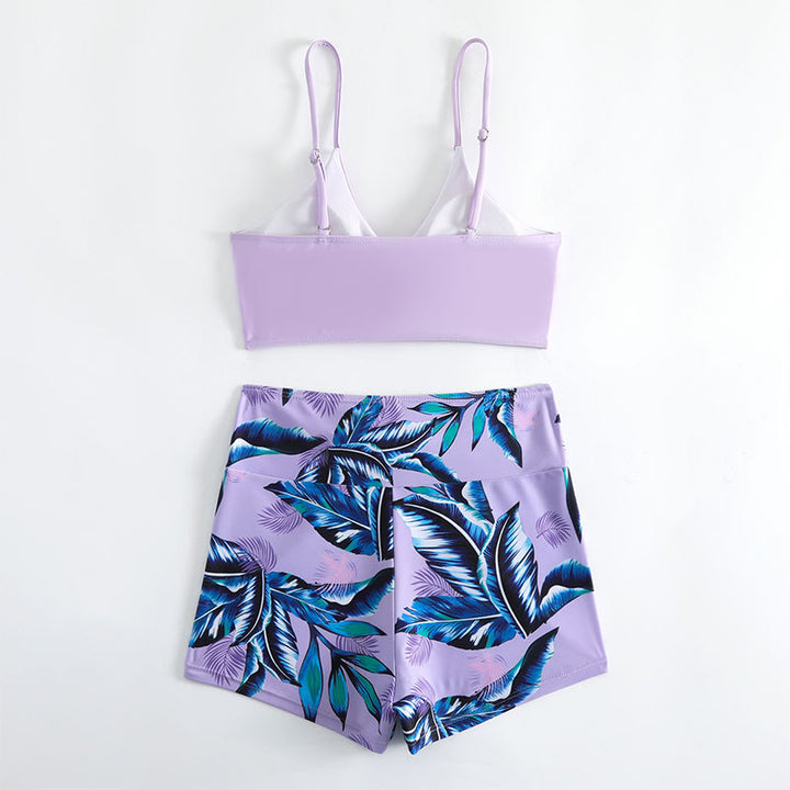 Damen Bikini-Set mit lässigem Crop-Top und verkürzten Shorts Echo Archiv