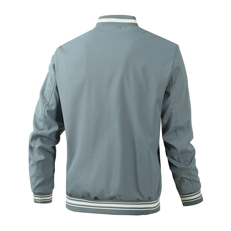 Herren stylishe Freizeitjacke mit modernem Kragen Echoarchiv