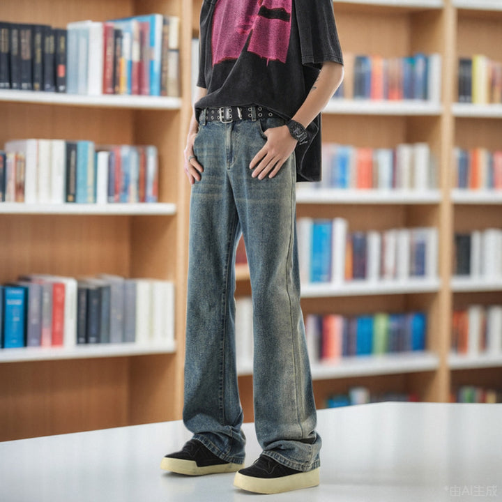 Herren lässige weite Jeans Echoarchiv