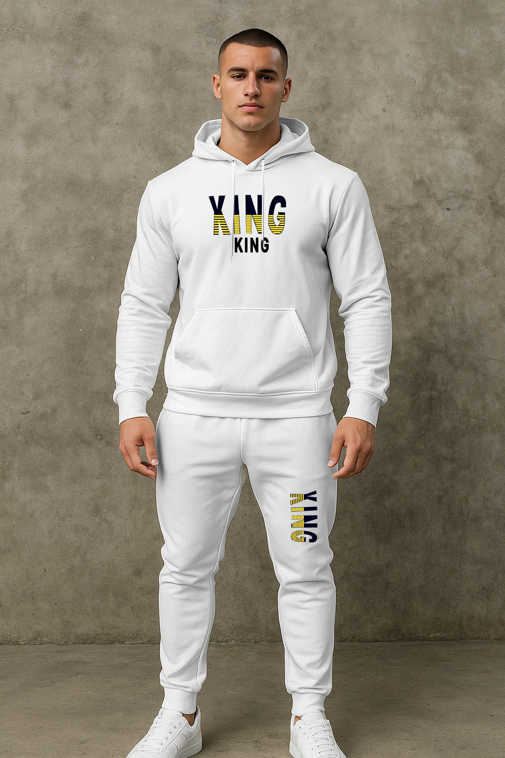 Herren sportives Hoodie- und Jogginghose-Set Echoarchiv