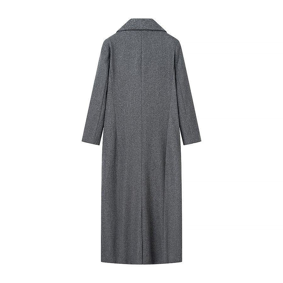 Damen Taillierter Longline-Cape-Mantel aus Wollmix mit überfallendem Cape-Detail Echo Archiv