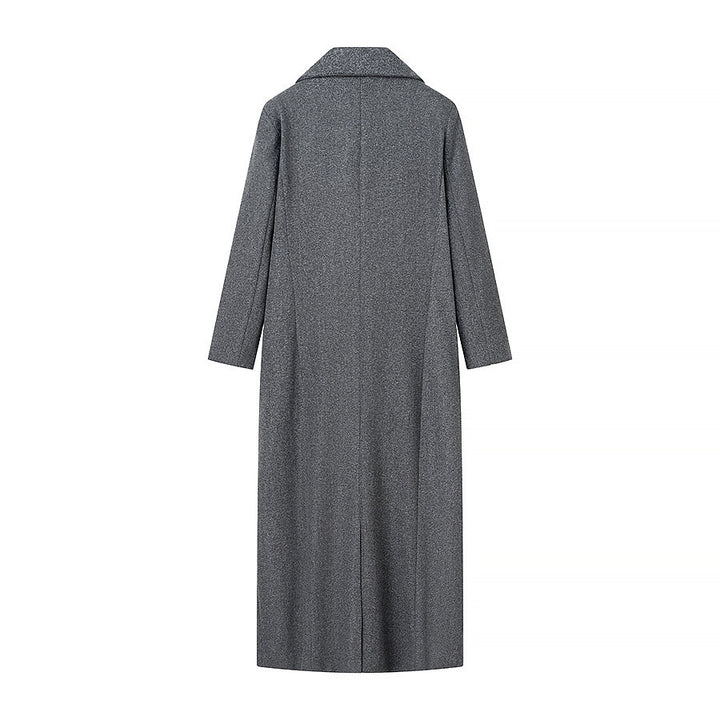 Damen Taillierter Longline-Cape-Mantel aus Wollmix mit überfallendem Cape-Detail Echo Archiv