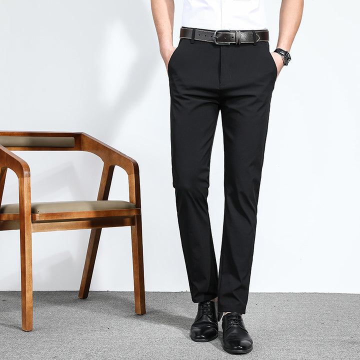 Herren elegante Business-Hose mit schmalem Schnitt und dehnbarem Material Echoarchiv