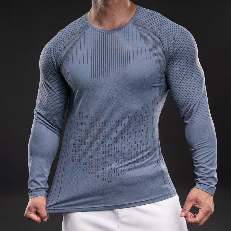Herren langärmeliges Funktionsshirt mit atmungsaktiver Mesh-Technologie Echoarchiv