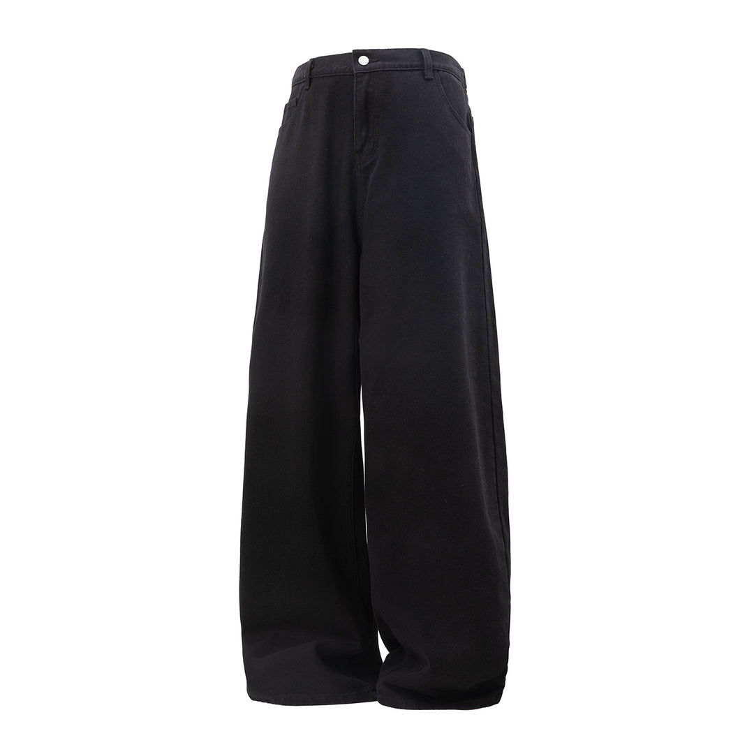 Damen Hochtaillierte Gerade-geschnittene Jeanshose mit weitem Bein und Five-Pocket-Design Echo Archiv