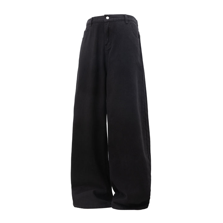 Damen Hochtaillierte Gerade-geschnittene Jeanshose mit weitem Bein und Five-Pocket-Design Echo Archiv