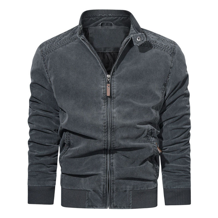 Herren Modische Bomberjacke mit Reißverschluss und feinen Details Echo Archiv