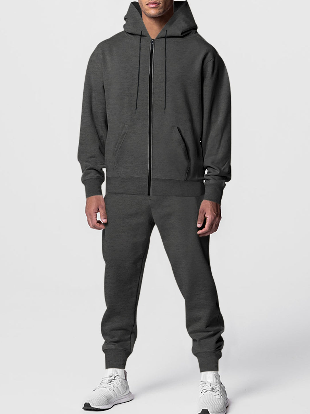 Herren Sportlicher Fleece-Jogginganzug mit Kapuze Echoarchiv