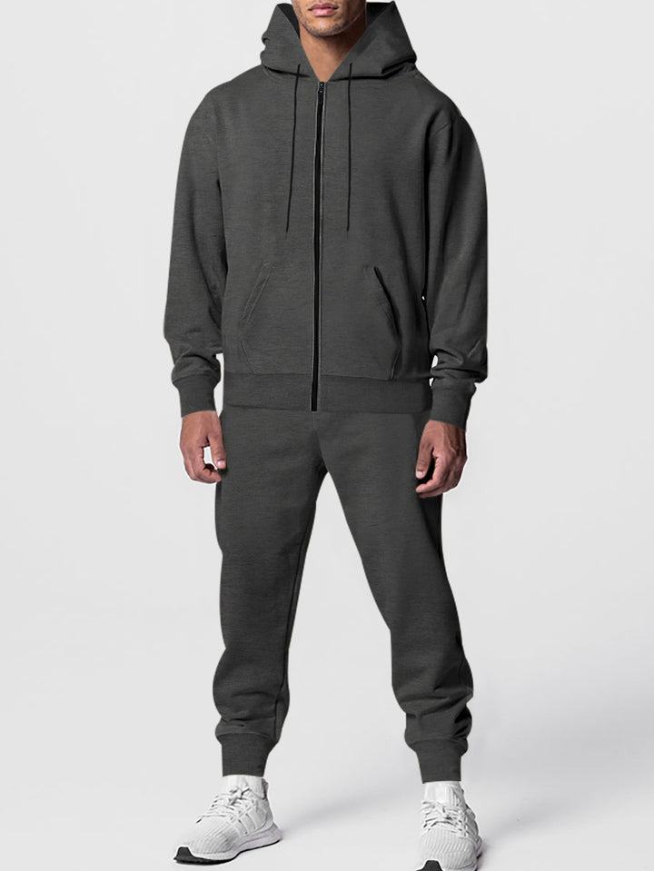 Herren Sportlicher Fleece-Jogginganzug mit Kapuze Echoarchiv