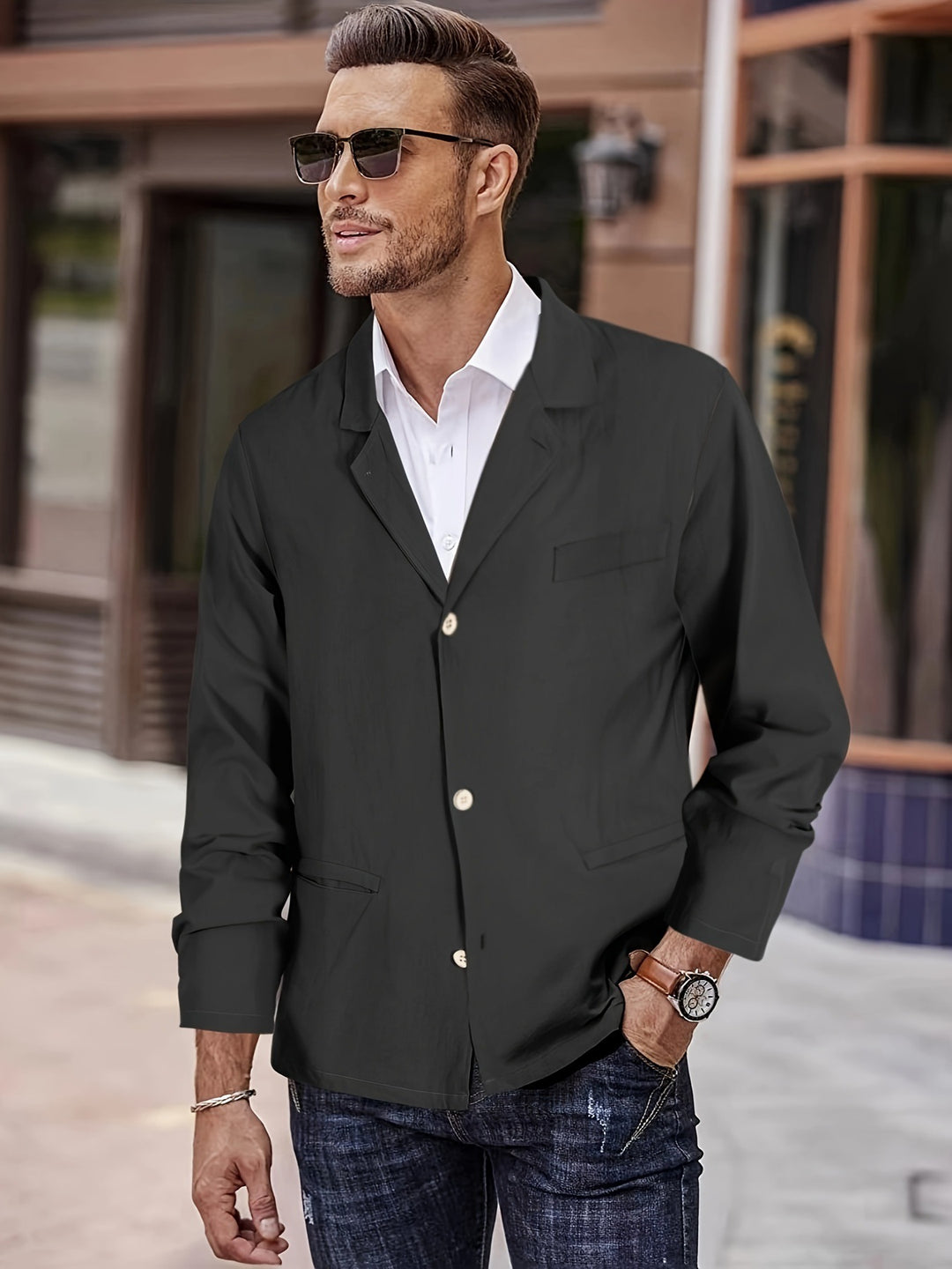 Herren leichte Blazerjacke mit modischem Schnitt Echoarchiv