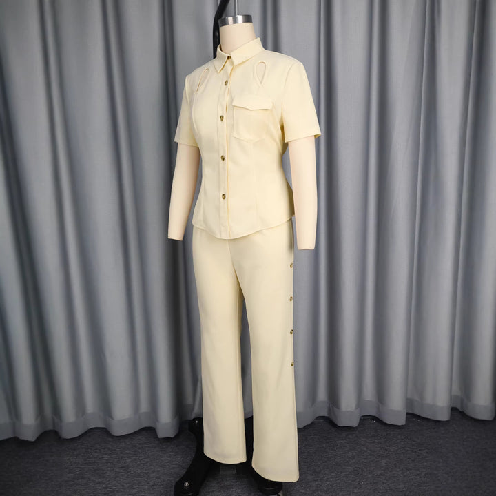 Damen Chic Blusen- und Hosen-Set Echo Archiv
