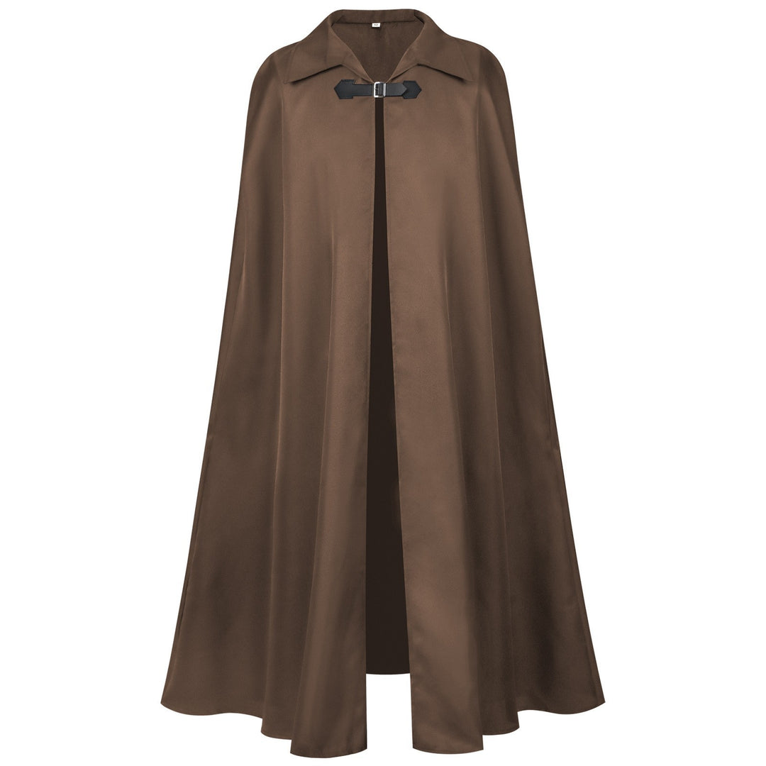 Unisex nan langer Kapuzenumhang mit weitem Fall, abnehmbarem Schultercape und verdecktem Bindesystem Echo Archiv