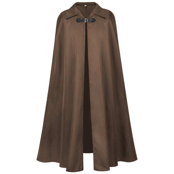 Unisex nan langer Kapuzenumhang mit weitem Fall, abnehmbarem Schultercape und verdecktem Bindesystem Echo Archiv