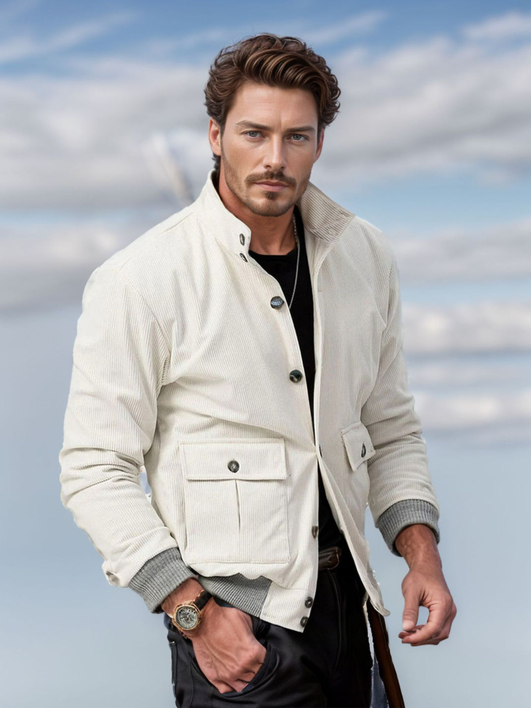 Herren modische Freizeitjacke Echoarchiv