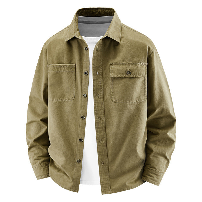 Herren Lässige Utility-Hemdjacke Echo Archiv