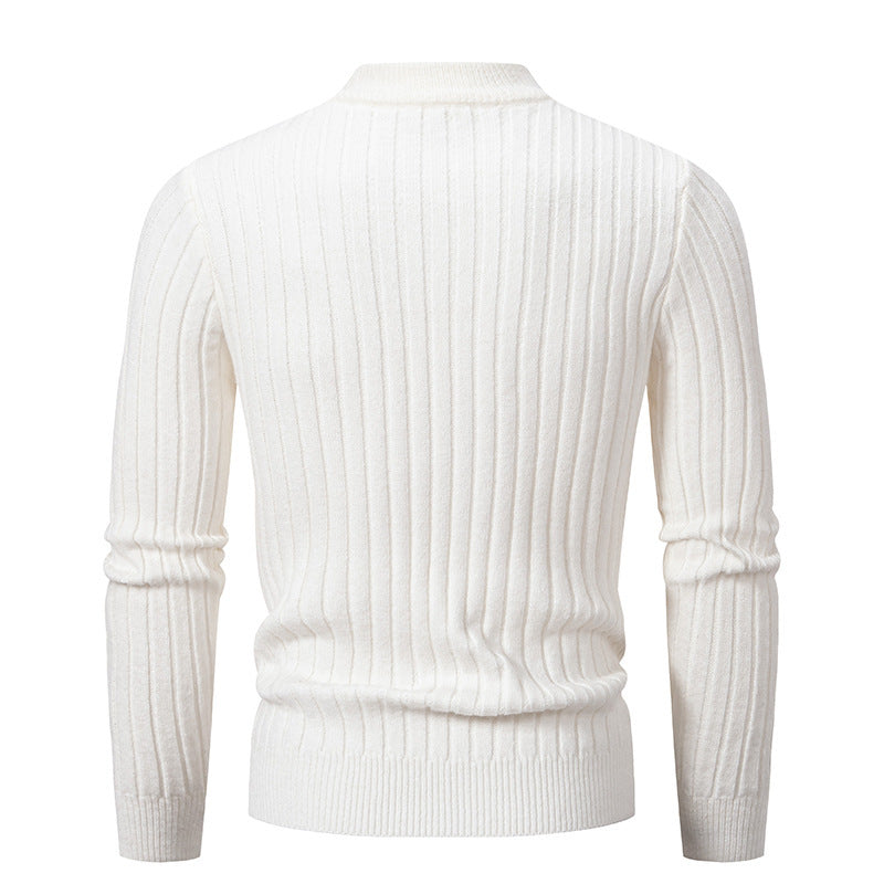 Herren Grobstrukturierter Rollkragenpullover Echoarchiv