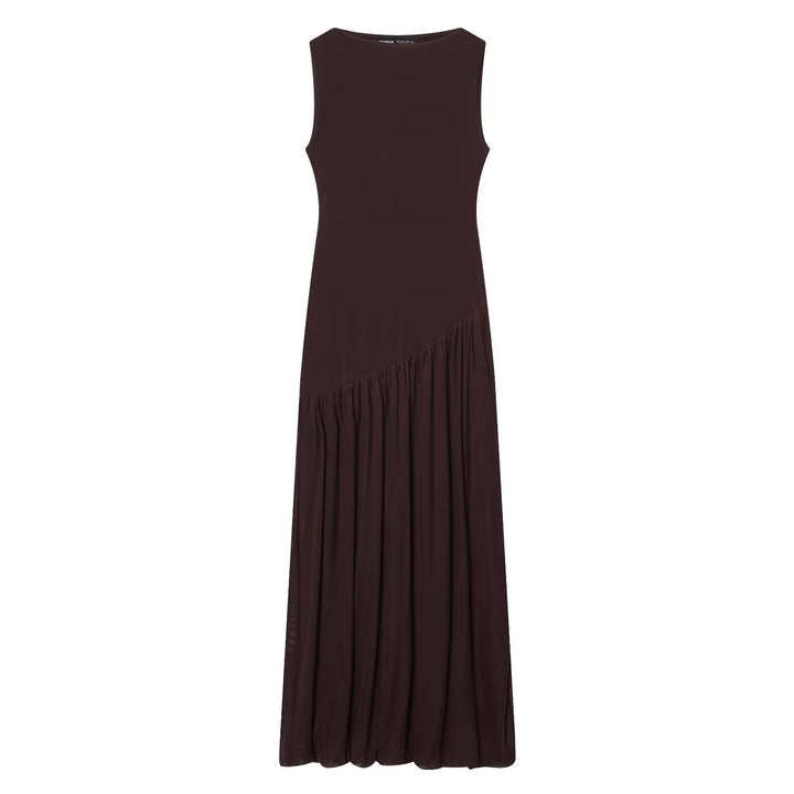 Damen Maxikleid mit elegantem Drapé und asymmetrischem Saum Echo Archiv