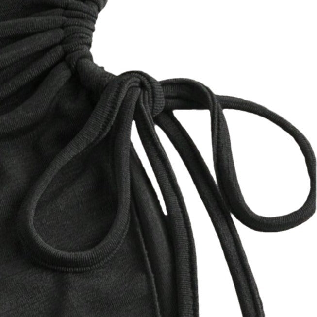 Damen Bandeau-Oberteil mit modischem Wickeldesign und verstellbaren Riemen Echo Archiv