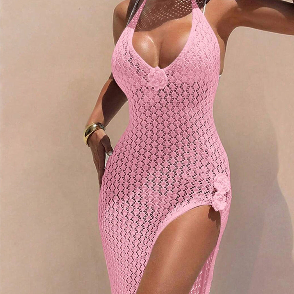 Damen Häkel-Streifen Strandkleid Echo Archiv