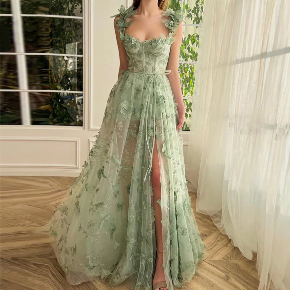 Echoarchiv | Chic Schlitz Braut Party Strand Kleid
